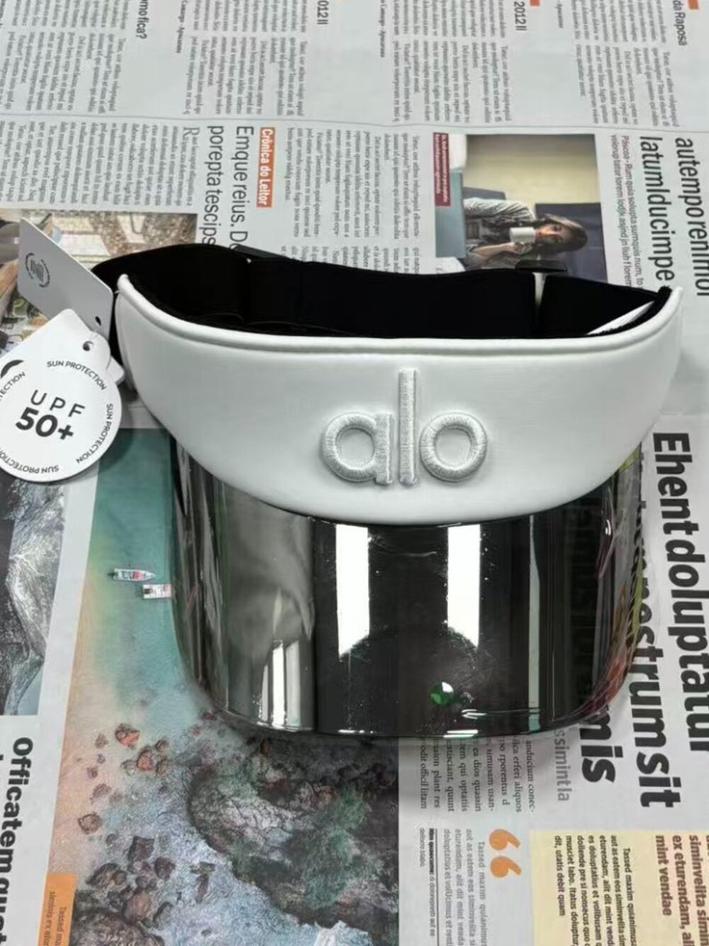 Alo Yoga Solar Visor White Sports Sun Hat 🧢 Sun Protection Hat ☀️